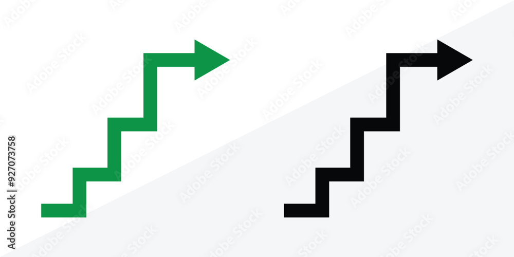 premium vector | financial arrows up and down vector... growth graph vector icons. Business chart. Financial rise up. Increase ...