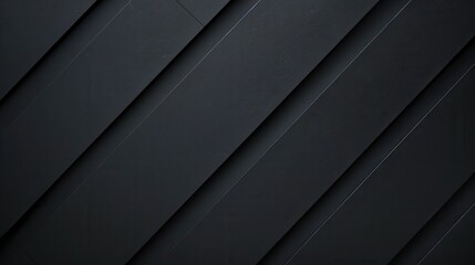 Poster - A close-up of a smooth, black surface with several diagonal lines. The lines are parallel to each other and create a sense of depth.