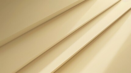 Poster - The image shows a cream-colored surface with four diagonal lines running across it. The lines are parallel to each other and create a sense of depth and perspective.