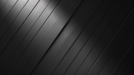 Poster - A spotlight shines down on a black wood paneled wall. The light is angled, casting a diagonal shadow across the panels. The dark wood creates a moody, textured background.