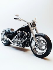 Poster - Black and Chrome Motorcycle