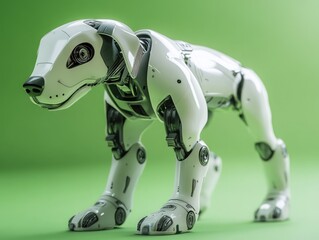 Poster - Robot Dog on Green Surface