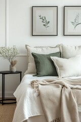 Sticker - White Bedding and Pillows