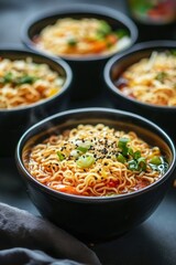 Wall Mural - Ramen Noodles and Broccoli