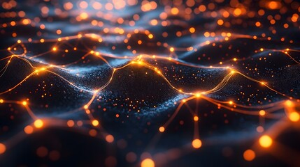 Poster - Sleek and Futuristic Network Structure Highlighting Digital Connectivity