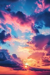 Poster - Sunset Over Ocean