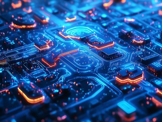 Blueprint of a city s fiber optic network, focusing on the patterned assembly and infrastructure layout Infrastructure Pattern Assembly, Fiber optic network