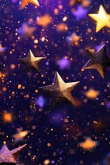 Wall Mural - Floating Stars in Air