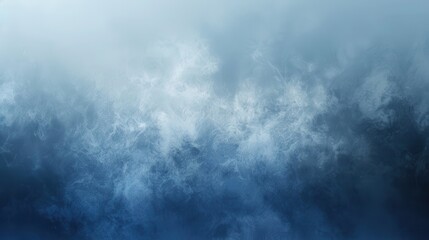 Poster - A digital painting featuring an abstract background with swirling blue and white watercolor clouds. The lighter colors appear to be blending into the darker blues, creating a sense of depth and moveme