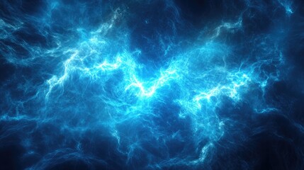 Wall Mural - Abstract blue energy background. Great for power, technology, or science projects.