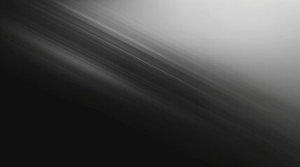 Poster - A blurry, abstract image with diagonal lines fading from dark black to light gray, creating a sense of depth and motion.