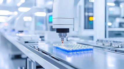 Poster - Robotic Manufacturing Quality Control, ensuring precision and consistency through automated inspections, enhancing efficiency, reducing defects, optimizing production processes.