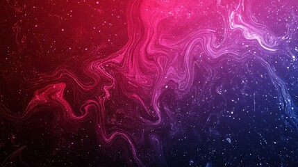 Aufkleber - Vibrant abstract art with swirling pink and purple patterns against a dark background, creating a sense of cosmic mystery and beauty.