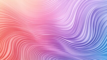 Poster - Colorful abstract wavy gradient background with flowing lines in shades of red, purple, and blue. Ideal for digital design and creative projects.