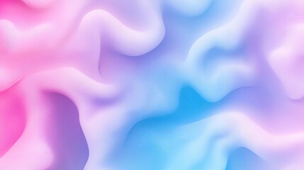 Poster - Abstract fluid gradient background in pink, blue, and lavender colors with a soft and smooth texture, creating a calming visual effect.