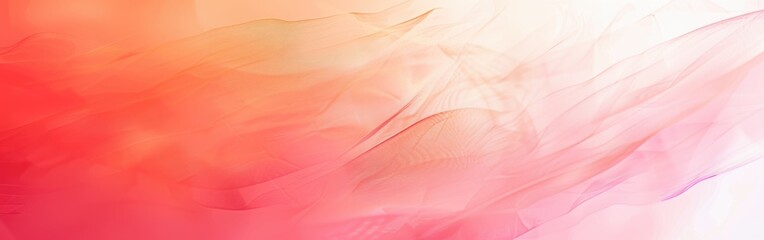 Poster - A soft, abstract background with a gradient of pink and orange hues. The colors are blended together to create a delicate and ethereal look.