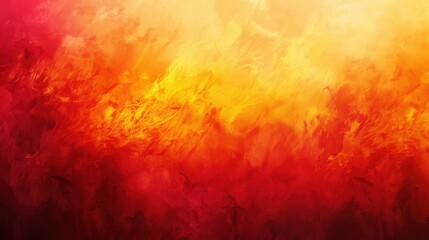 Poster - This abstract background features a gradient of orange, yellow, and red colors, resembling a watercolor painting. The colors blend together seamlessly, creating a dynamic and energetic feel.
