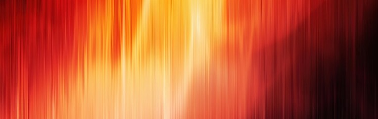 Fototapete - A digital background with a blurred, abstract design of vertical stripes in shades of red and yellow. The stripes are evenly spaced and fade from dark red to bright yellow.