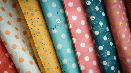 Fototapete - orange, yellow, blue, pink, and green.