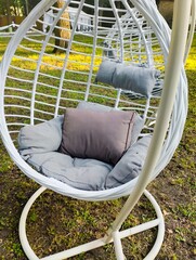 baby chair in the park