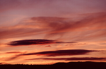 Wall Mural - sunset in the sky