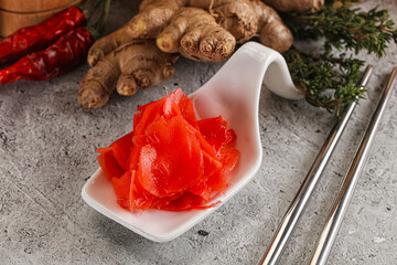 Wall Mural - Gurmet marinated ginger root spicy