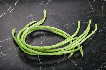 Poster - Raw asparagus green bean for cooking