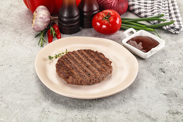 Sticker - Grilled minced beef burger cutlet