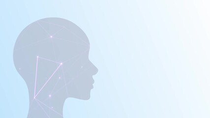 Poster - Human consciousness or AI abstract futuristic processing