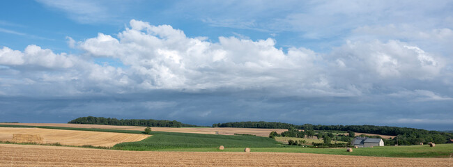 Wall Mural - countryside landscape near saint quentin in the nort of france