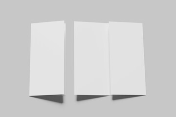 Trifold Brochure Blank Mockup