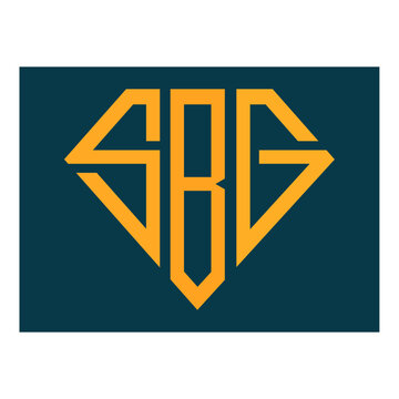 Web lline modern color full  SBG  logo design