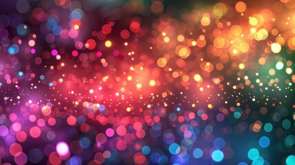 Poster - Bright, colorful lights create a joyful atmosphere for a nighttime celebration