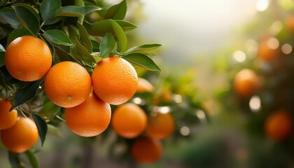 Oranges on the Tree: A Burst of Freshness