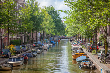 Wall Mural - canal in amsterdam