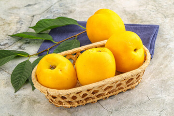 Poster - Ripe sweet and juicy  Yellow nectarines