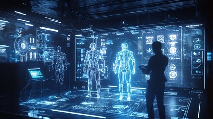 Wall Mural - Futuristic Medical Examination