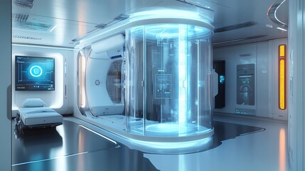 Poster - Futuristic Medical Room