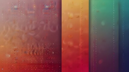 Wall Mural - Gradient colorful long banner. Abstract minimal dotted background for social media cover with copy space for text Generative AI