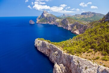 Panoramic picture of Cap Formentor on the Spanish island of Mallorca