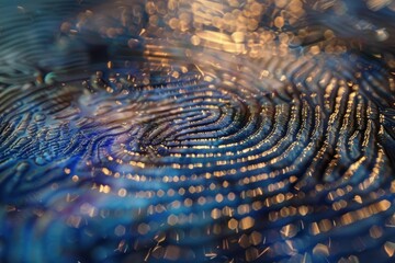 Poster - Macro shot of water ripples with a shimmering gold bokeh effect for a luxurious background