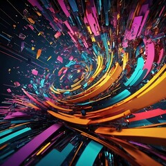 Dynamic modern technology animation background, background of cyber cyberspace technology web futuristic background, worldwide technology concept
