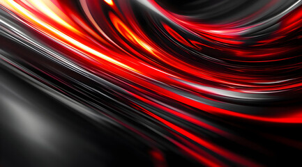 Poster - A dynamic swirl of red and black colors, creating a fluid and energetic abstract backdrop, perfect for modern design use.