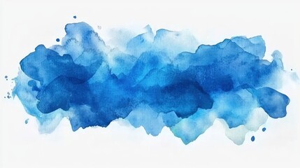 Canvas Print - Abstract Blue Watercolor Background