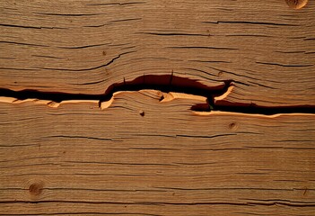 Wall Mural - Isolated Tawny Timber Knot on Transparent Background