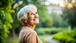 © Mystery - Old woman happy and feeling freedom