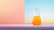 © sathon - Beaker filled with synthetic flavoring compounds, chemical substance, creation of synthetic food flavors