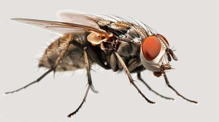 Flying Insect on Transparent Background
