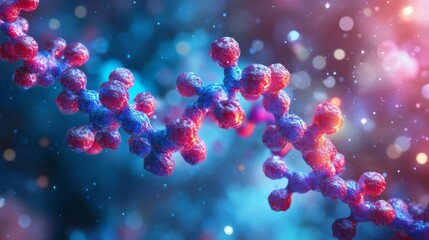 Wall Mural - Carfilzomib (CFZ) multiple myeloma cancer drug molecule. Proteasome inhibitor derived from natural product epoxomicin. Conventional skeletal f