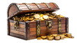 © Roblox - treasure chest with gold coins, isolated, AI generated